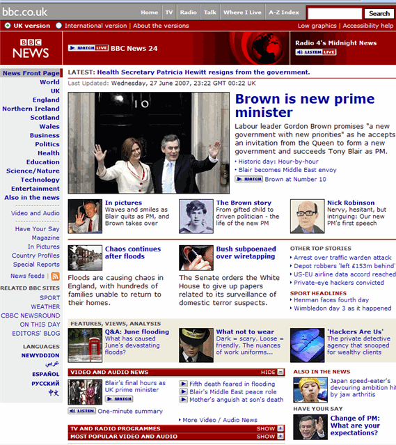 Brown In, BBC